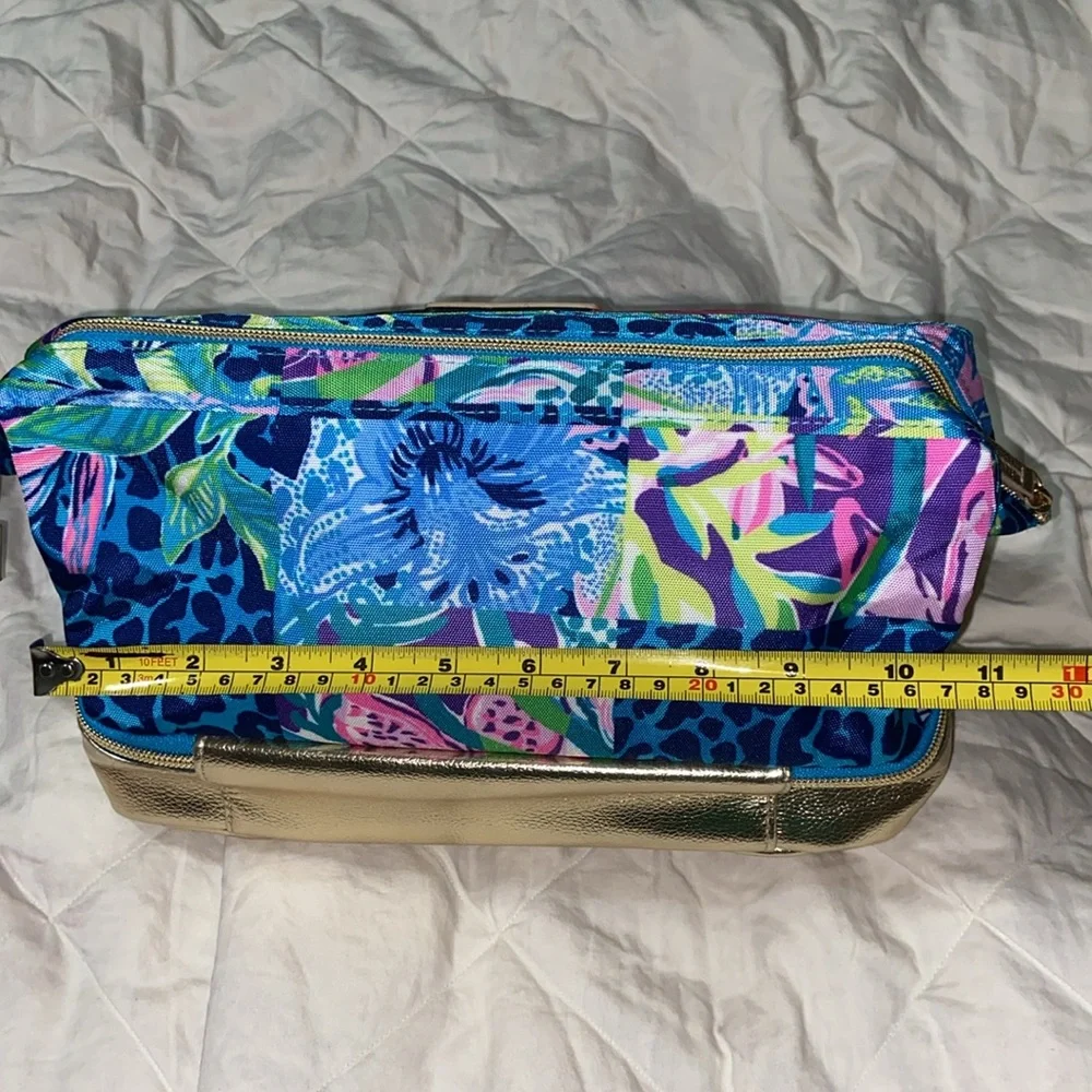 RARE NWT Lilly Pulitzer Pop Up Party Patch Makeup Pouch
